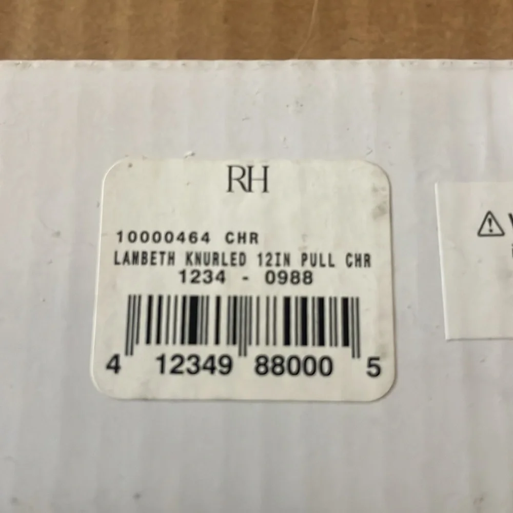 Restoration Hardware LAMBETH KNURLED PULL 12”